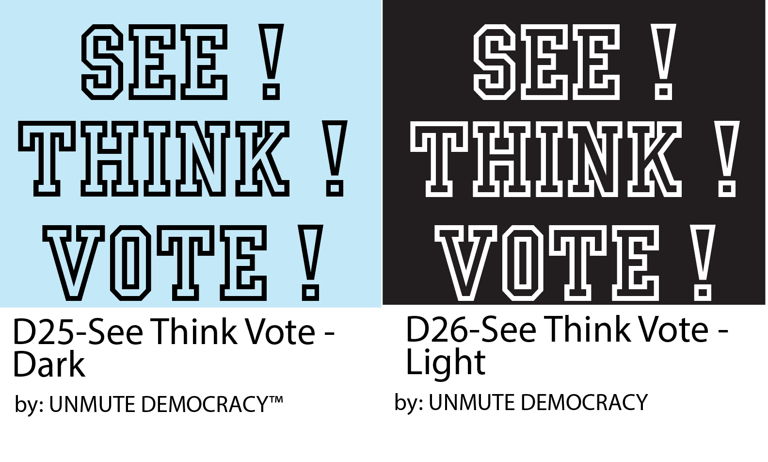 D25 D26 See Think Vote