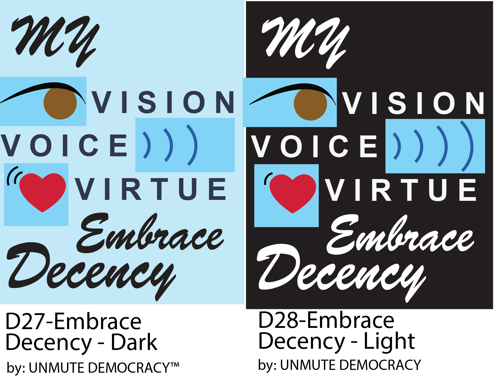 D27 D28 My VVV Embrace Democracy