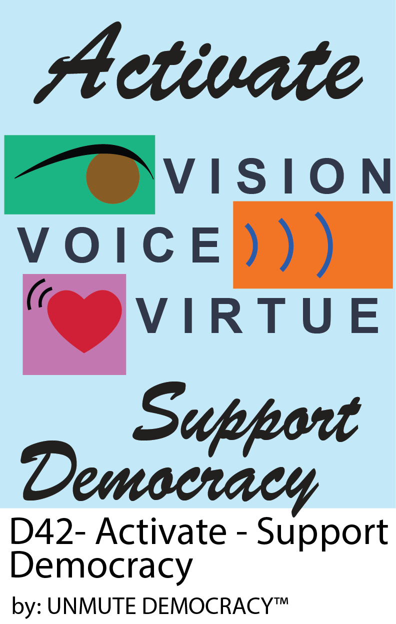 D42 Activate Support Democracy Dark